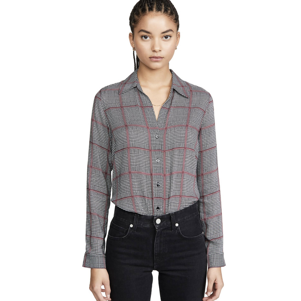 L'AGENCE Nina Long Sleeve Blouse